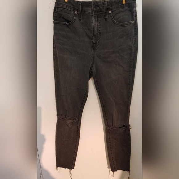 Madewell black distressed jeans sz29 - Picture 7 of 8